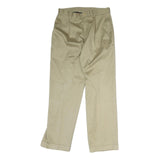NAUTICA Mens Cotton Beige Regular Straight Leg Trousers W33 L32 Casual Classic
