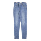 LEVI'S 721 Womens Slim Blue Denim Medium W29 L30 Slim Fit Zip Jeans