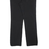 LEVI'S Womens Cotton Blend Black Regular Straight Trousers W32 L30 Classic Zip