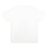 2PAC Mens White Graphic T-Shirt L Short Sleeve Crew Neck Tupac Rapper
