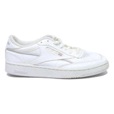 REEBOK Club C Mens Low Top Trainers White Leather UK 7.5 Classic Casual Footwear