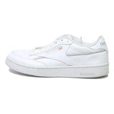 REEBOK Club C Mens Low Top Trainers White Leather UK 7.5 Classic Casual Footwear