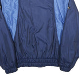 FREE LOOK Mens Blue Navy & Light Blue Casual Jacket M Nylon Zip Plain