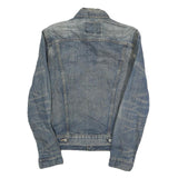 LEVI'S Mens Blue Denim Jacket S Cotton Button Closure Classic Fit Casual