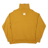 HOLY MOLY Mens Yellow 1/4 Zip Sweatshirt L Cotton Blend Pullover Casual Wear