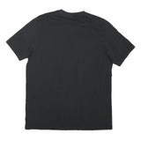 ADIDAS Mens Black Three Stripe Life Graphic T-Shirt M Short Sleeve Crew Neck