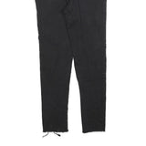 LEVI'S 721 Womens Jeans Black Slim Skinny Denim W26 L26 Raw Hem Zip