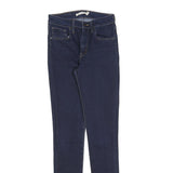 LEVI'S 721 Womens Slim Jeans Blue Denim W27 L32 Stretch Zip Closure