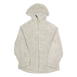 WOOLRICH Womens Beige Hooded Jacket S Polyester Blend Zip Casual Outerwear