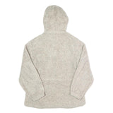 WOOLRICH Womens Beige Hooded Jacket S Polyester Blend Zip Casual Outerwear