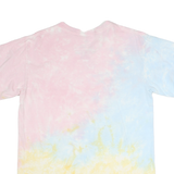 DISNEY Mens Pastel Blue & Pink Tie Dye Mickey Mouse T-Shirt M Short Sleeve Crew