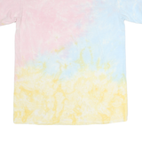 DISNEY Mens Pastel Blue & Pink Tie Dye Mickey Mouse T-Shirt M Short Sleeve Crew