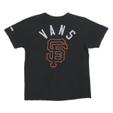 VANS Mens Black L Graphic T-Shirt Short Sleeve Crew Neck Cotton Casual