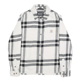 CARHARTT Womens White & Black Plaid Shirt XS Long Sleeve Cotton Casual