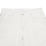CARHARTT Mens Cotton White Casual Shorts L W34 Utility Workwear Pockets
