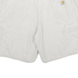 CARHARTT Mens Cotton White Casual Shorts L W34 Utility Workwear Pockets