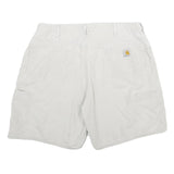 CARHARTT Mens Cotton White Casual Shorts L W34 Utility Workwear Pockets