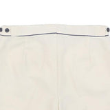 ADIDAS Womens Cream Casual Shorts M W30 Polyester Blend Slim Fit Sportswear