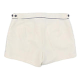 ADIDAS Womens Cream Casual Shorts M W30 Polyester Blend Slim Fit Sportswear