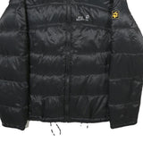 JACK WOLFSKIN Womens Black Outdoor Jacket UK 10 Polyamide Puffer Zip Up