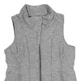 THE NORTH FACE Womens Grey Sleeveless Jacket L Polyester Puffer Outdoor Zip Vest