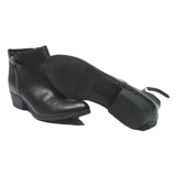 ESPRIT Womens Ankle Boots Black Leather UK 6 Stylish Zip Detail Comfortable Fit