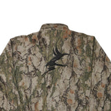 Mens Camouflage Print Cotton Blend Zip Jacket XL Outdoor Casual Lightweight