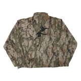 Mens Camouflage Print Cotton Blend Zip Jacket XL Outdoor Casual Lightweight