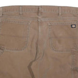 DICKIES Mens Shorts Brown Casual L W36 Flex Cotton Blend Workwear
