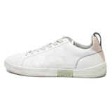 REPLAY Womens White Leather Low Top Trainers UK 7 Casual Stylish Footwear