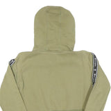CHAMPION Womens Green Crop Pullover Hoodie S Logo Tape Detail Casual