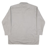 DICKIES Mens Grey Shirt XL Workwear Cotton Blend Utility Long Sleeve