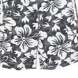 JACK WOLFSKIN Mens Cargo Shorts Black & White Floral L W36 Drawstring Relaxed