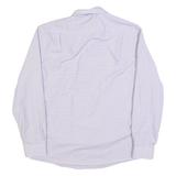 TOMMY HILFIGER Mens Purple Shirt L Cotton Blend Formal Button Collar Checked