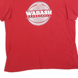 ADIDAS Womens Red Wabash Basketball Graphic T-Shirt L Short Sleeve Crew Neck