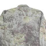 Mens Green Camouflage Cotton Blend Shirt L California Deer Association Outdoor