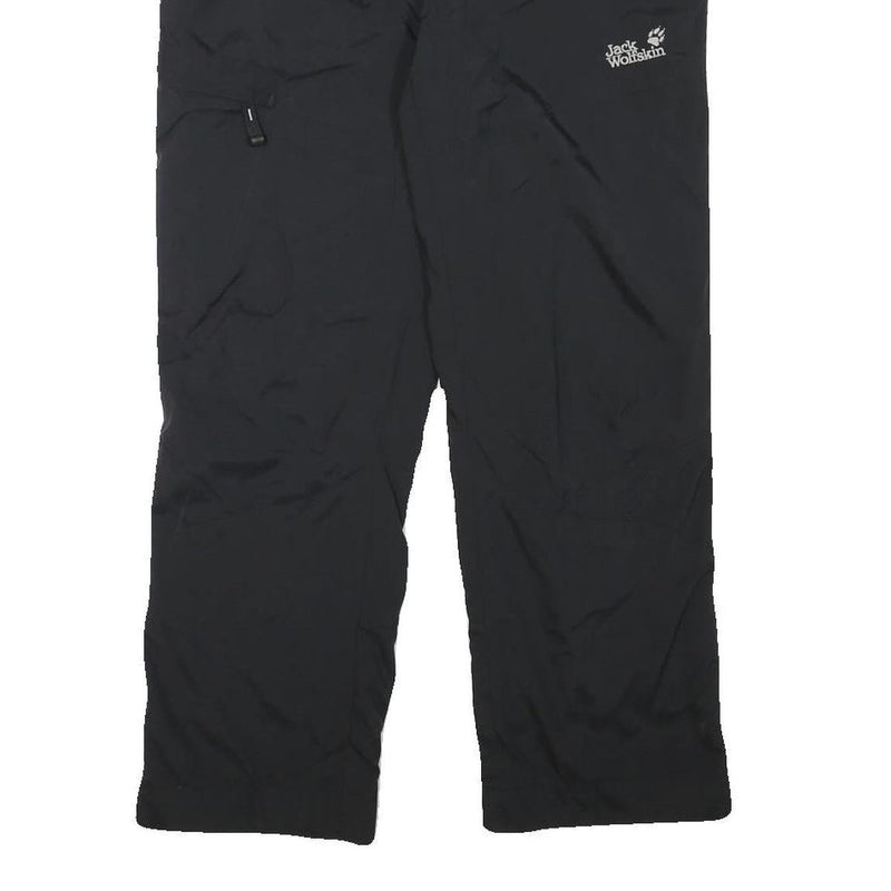 JACK WOLFSKIN Womens Polyester Blend Black Regular Fit Lined Trousers W31 L26