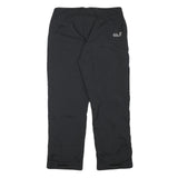 JACK WOLFSKIN Womens Polyester Blend Black Regular Fit Lined Trousers W31 L26