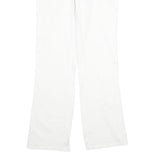 DICKIES Womens Cotton White Regular Fit Straight Leg Trousers W30 L31 Casual