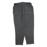 DICKIES Mens Cotton Blend Black Workwear Trousers Regular Fit W34 L28 Heavy Duty