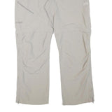 MAMMUT Womens Polyester Blend Beige Relaxed Zip Trousers W34 L31 Outdoor Casual