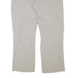 MAMMUT Womens Polyester Blend Beige Relaxed Zip Trousers W34 L31 Outdoor Casual