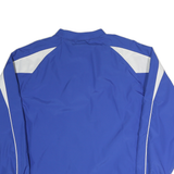 HOLLOWAY Mens Blue & White Outlaw Baseball V-Neck L Sweatshirt Pullover Sports