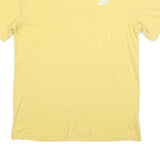 NIKE Mens Yellow Crew Neck Short Sleeve T-Shirt M Cotton Blend Casual Sportswear