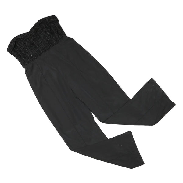 TED BAKER Womens Black Playsuit S Polyester Blend Strapless Smocked