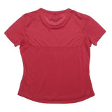 ADIDAS Womens Red Athletic T-Shirt M Short Sleeve Crew Neck Sportswear