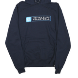 CHAMPION Mens Navy Blue Indiana Elite Volleyball Hoodie M Cotton Blend Pullover