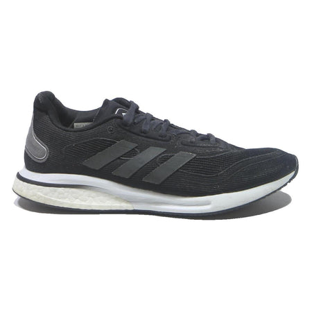 ADIDAS Mens Lace-Up Trainers Black Synthetic UK 8.5 Comfortable Running Shoes