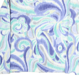 ALFRED DUNNER Womens Blue & Green Polyester Zip Jacket S Printed Pattern