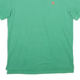 CHAPS Mens Green Short Sleeve Plain L Cotton Polo Shirt Classic Fit Casual